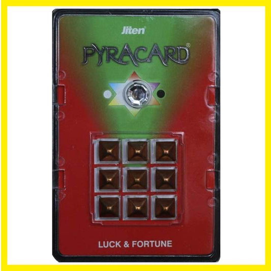Pyra Card - LUCK & FORTUNE IS A PYRAMID VASTU YANTRA TO HELP ENHANCE YOUR LUCK IN YOUR LIFE JITEN PYRAMID DADAR