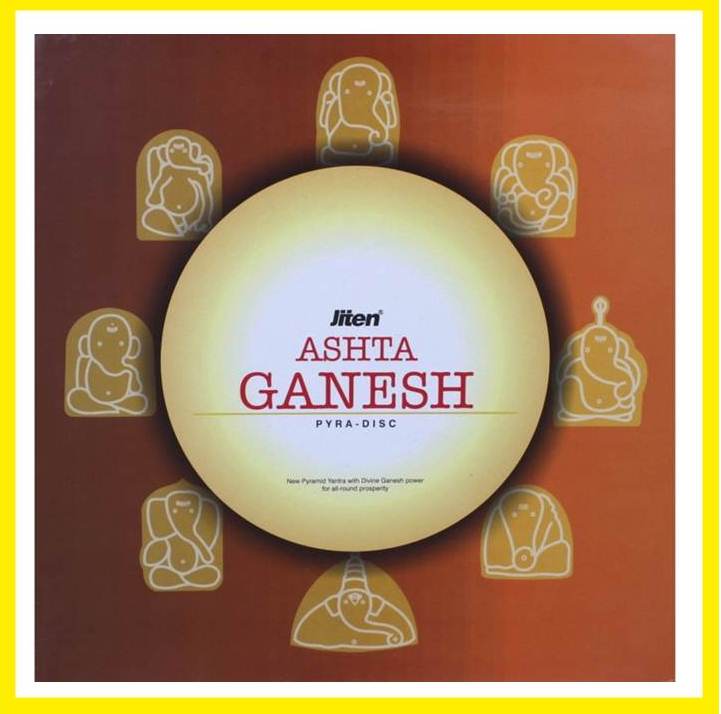 ASHTA GANESH DISC FOR NORTH EAST VASTU REMEDIES JITEN PYRAMID DADAR