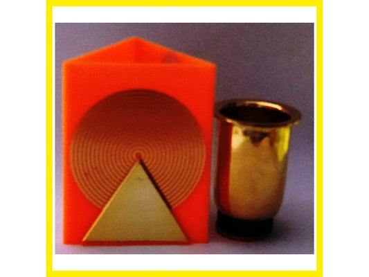 FORTUNE GLASS GOLD IS A PYRAMID YANTRA TO ATTRACT FAST RESULT JITEN PYRAMID DADAR