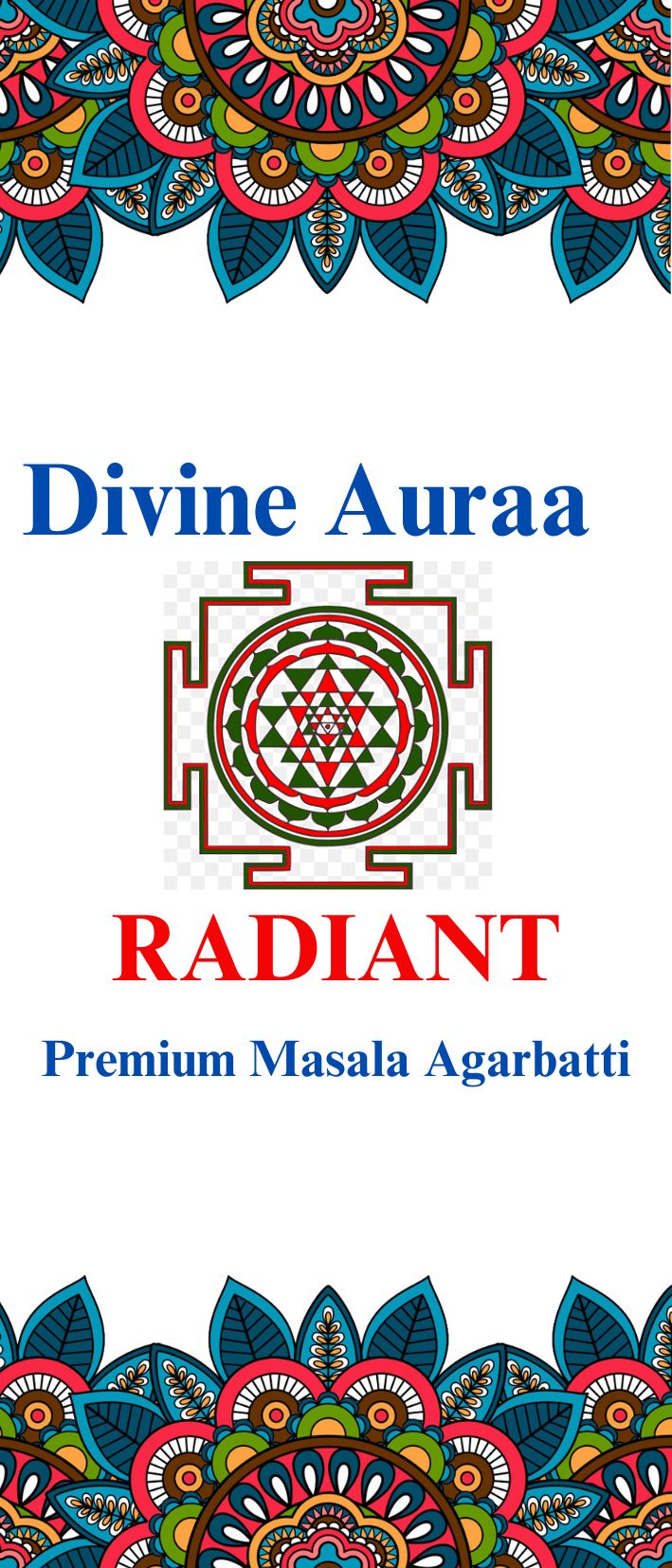 Radiant, Premium Masala Agarbatti/Incense stick - 100gms Pack (Divine Auraa)