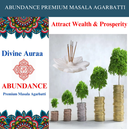 Abundance, Premium Masala Agarbatti/Incense stick  Pack of 20 sticks (Divine Auraa )