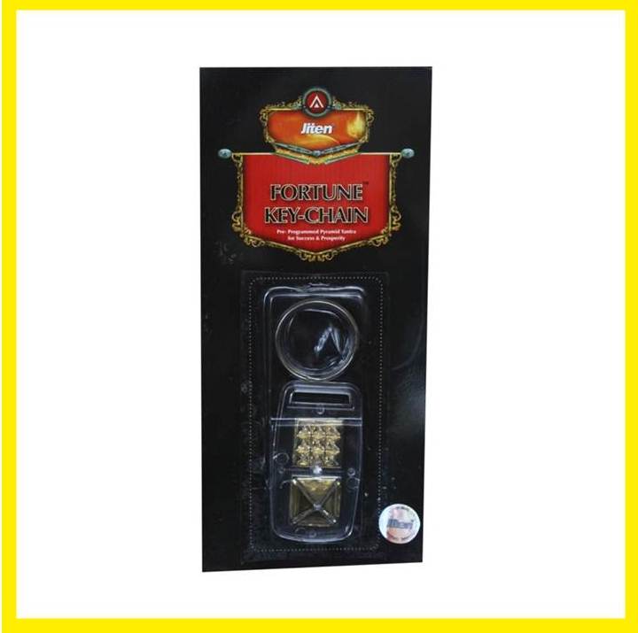 FORTUNE KEY CHAIN IS A PYRAMID VASTU YANTRA FOR GOOD FORTUNE OF HOUSE AND SHOP JITEN PYRAMID DADAR